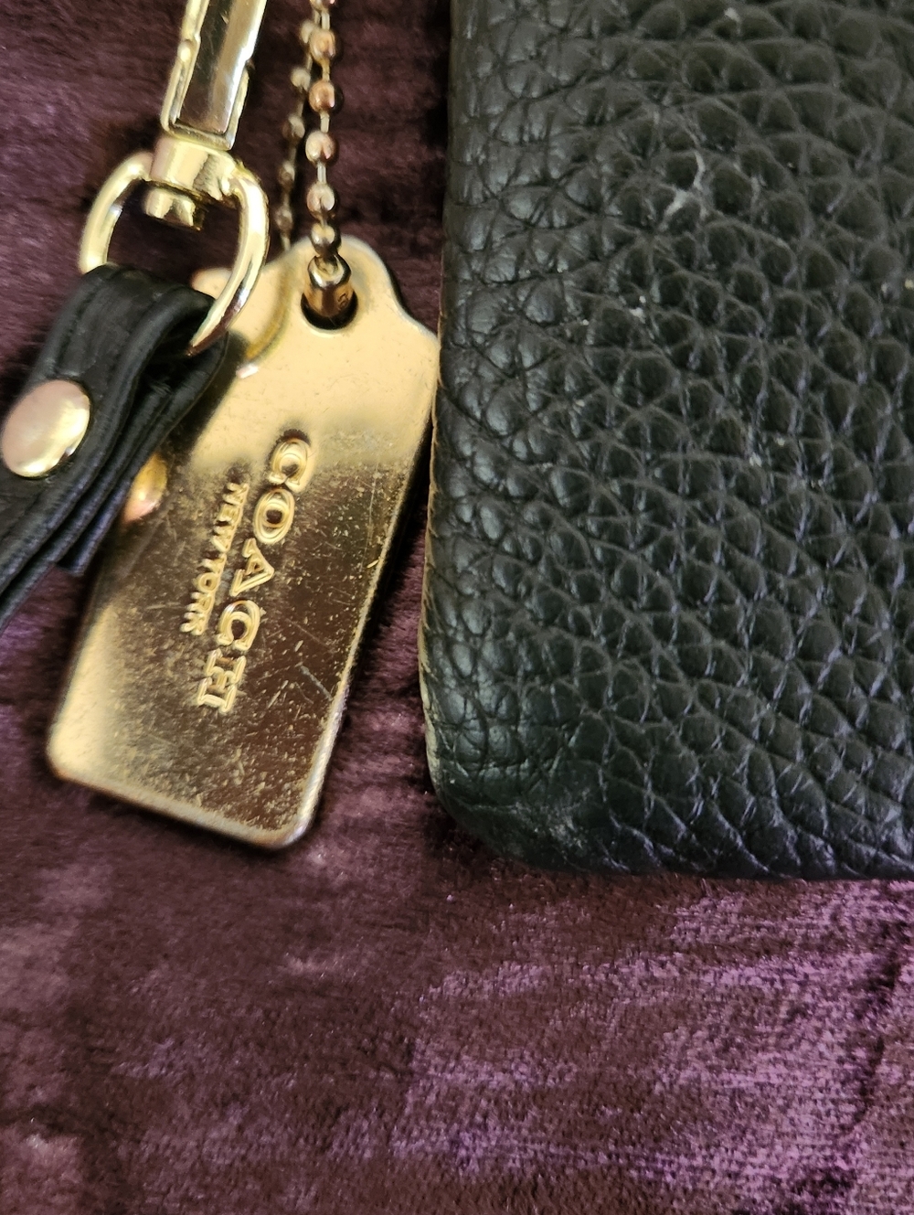 Gold Bee Emblem Wristlet